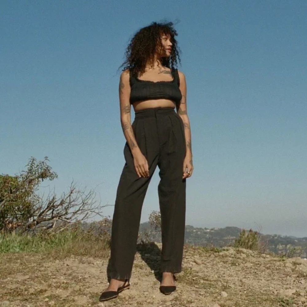 Doen Louvre Pant Black - NWT sz 2